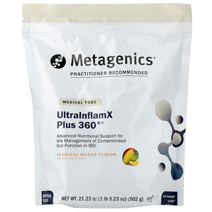 Metagenics, UltraInflamX Plus 360°, Tropical Mango, 1 lb 5.23 oz (602 g)