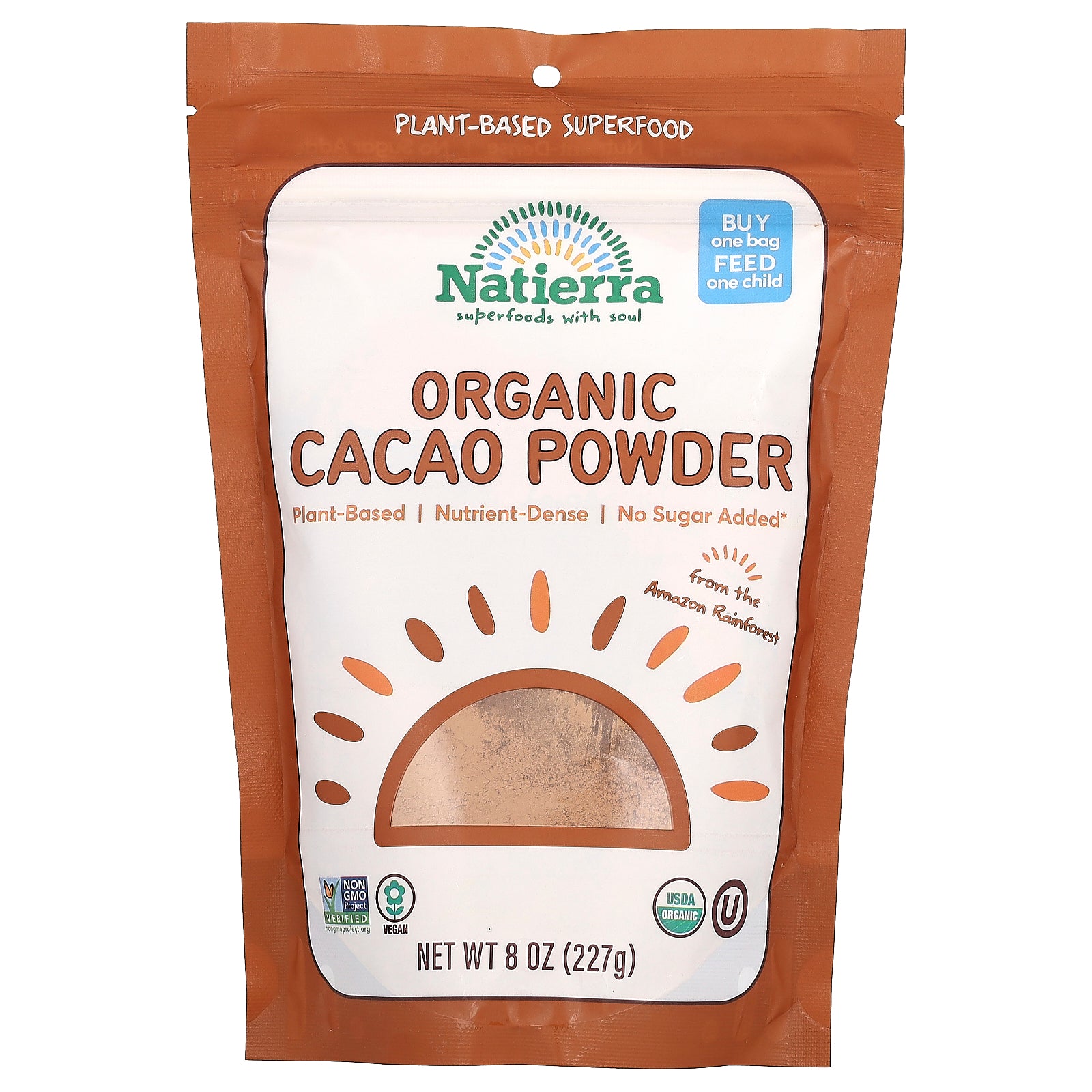 Natierra, Organic Cacao Powder, 8 oz (227 g)