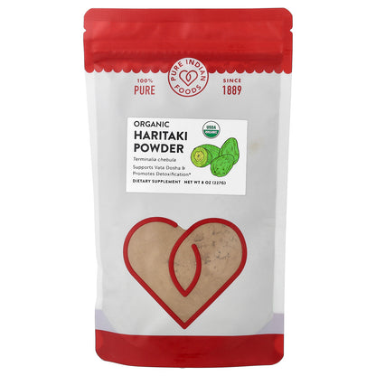Pure Indian Foods, Organic Haritaki Powder , 8 oz (227 g)