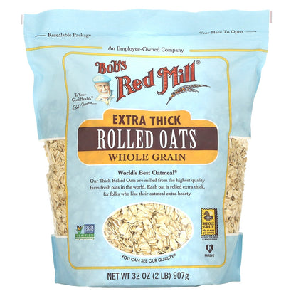 Bob's Red Mill, Extra Thick Rolled Oats, Whole Grain, 32 oz (907 g)