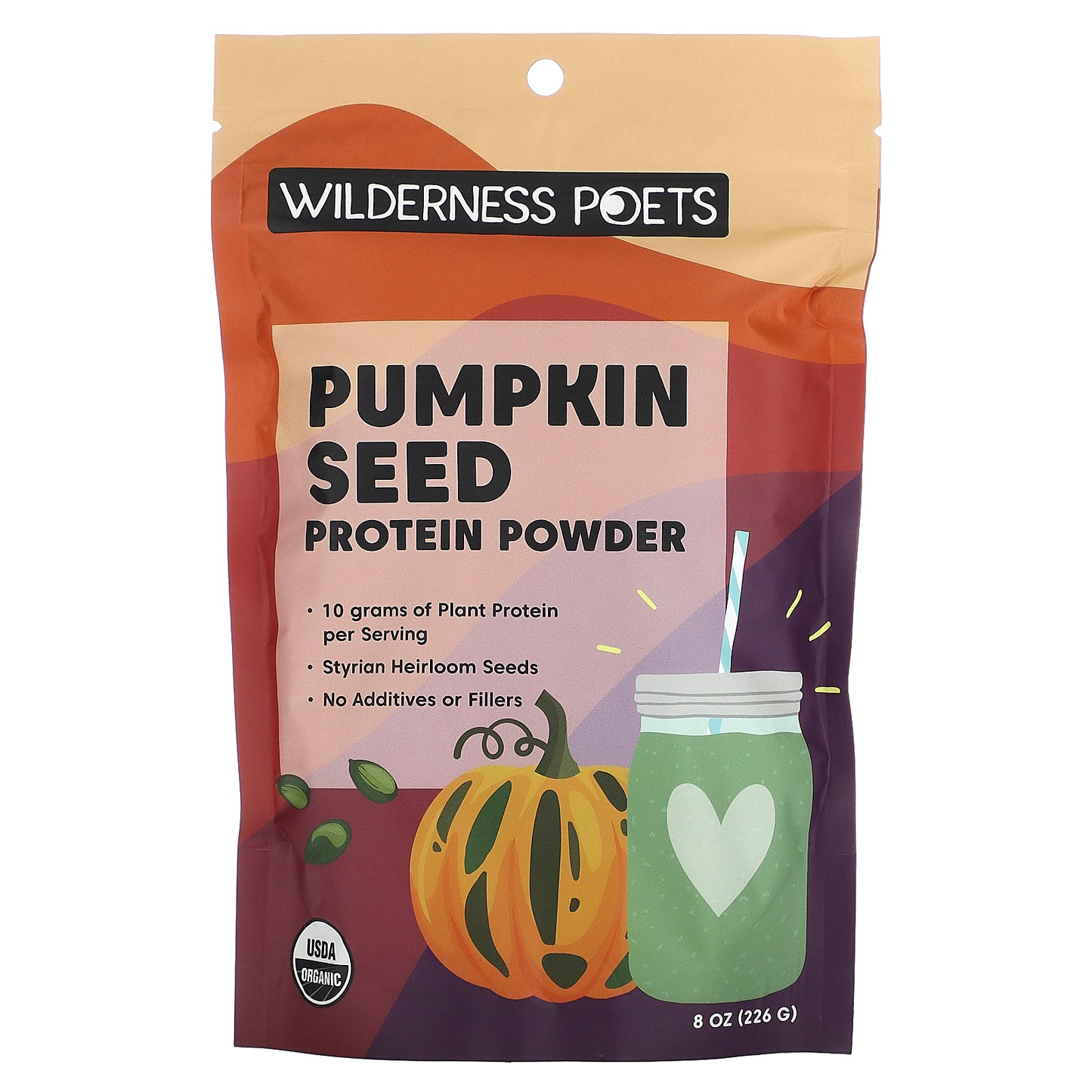 Wilderness Poets, Organic Pumpkin Seed Protein Powder, 8 oz (226 g)