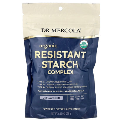 Dr. Mercola, Organic Resistant Starch Complex, Unflavored, 9.52 oz (270 g)