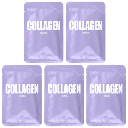 Lapcos, Collagen Firming Beauty Sheet Mask, 5 Sheets, 0.84 fl oz (25 ml) Each