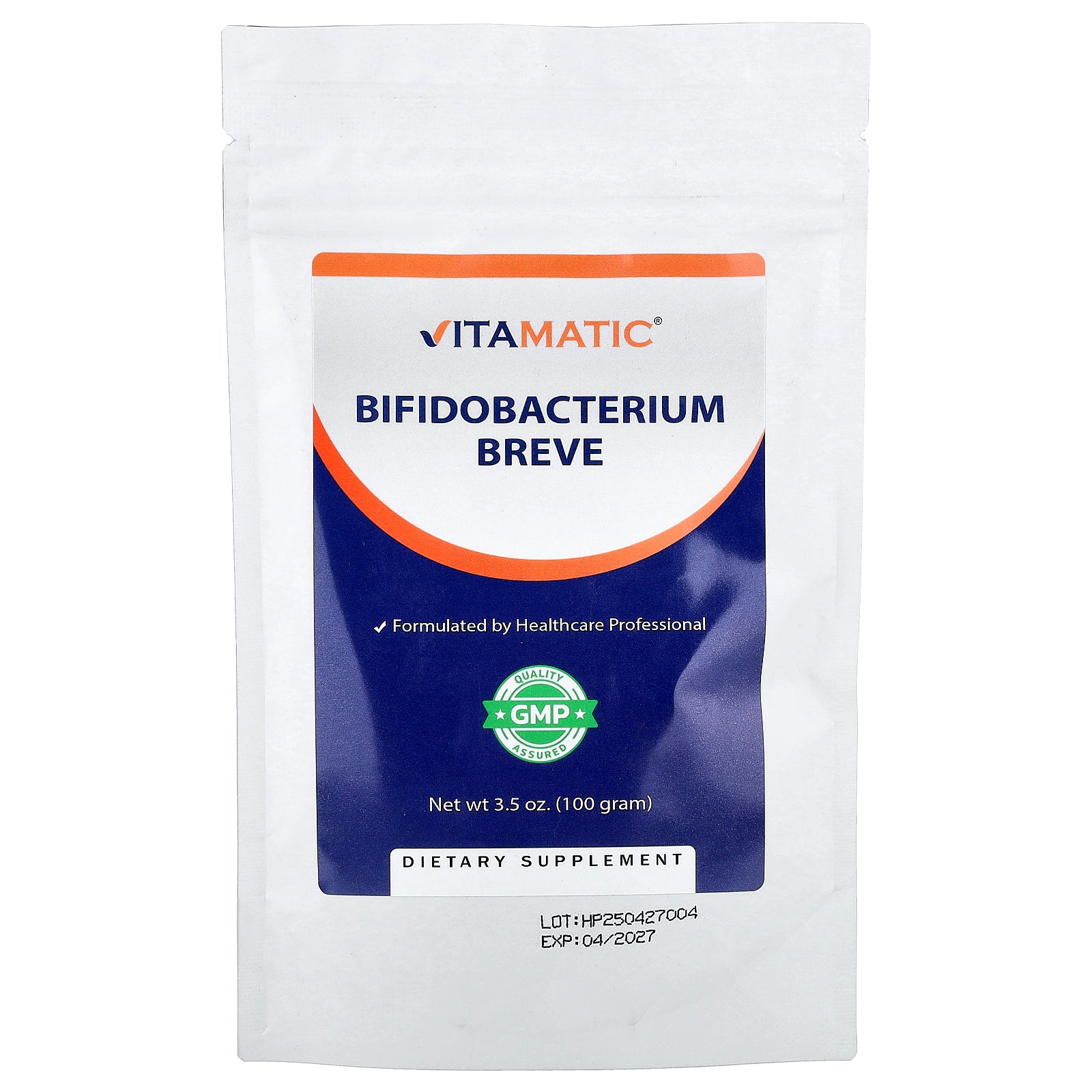 Vitamatic, Bifidobacterium Breve, 3.5 oz (100 g)