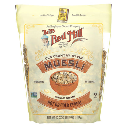 Bob's Red Mill, Muesli, Old Country Style, Whole Grain, 40 oz (1.13 kg)