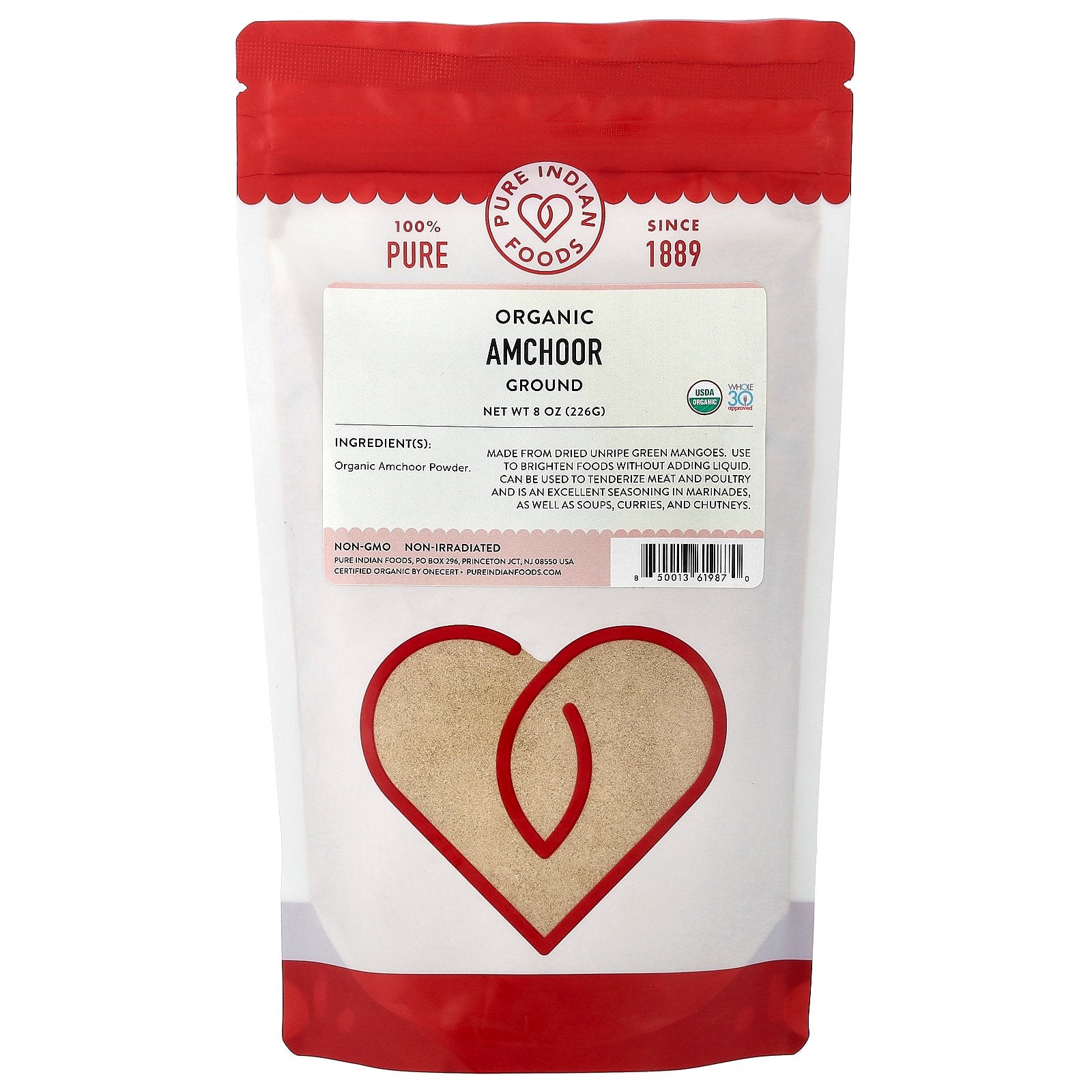 Pure Indian Foods, Organic Amchoor, Ground, 8 oz (226 g)