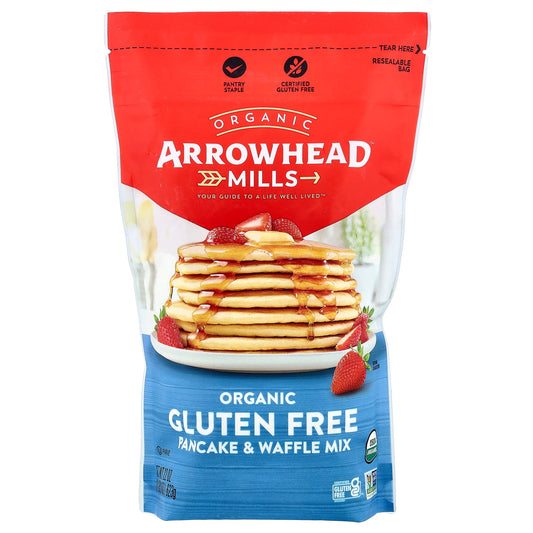 Arrowhead Mills, Organic Gluten Free Pancake & Waffle Mix, 22 oz (623 g)