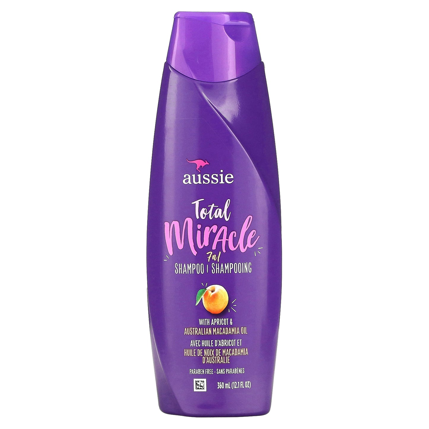 Aussie, Total Miracle, 7 n 1 Shampoo, Apricot & Australian Macadamia Oil, 12.1 fl oz (360 ml)