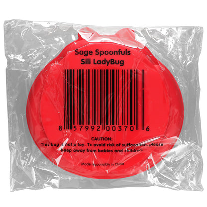 Sage Spoonfuls, Sili Ladybug Plate, Red, 1 Count