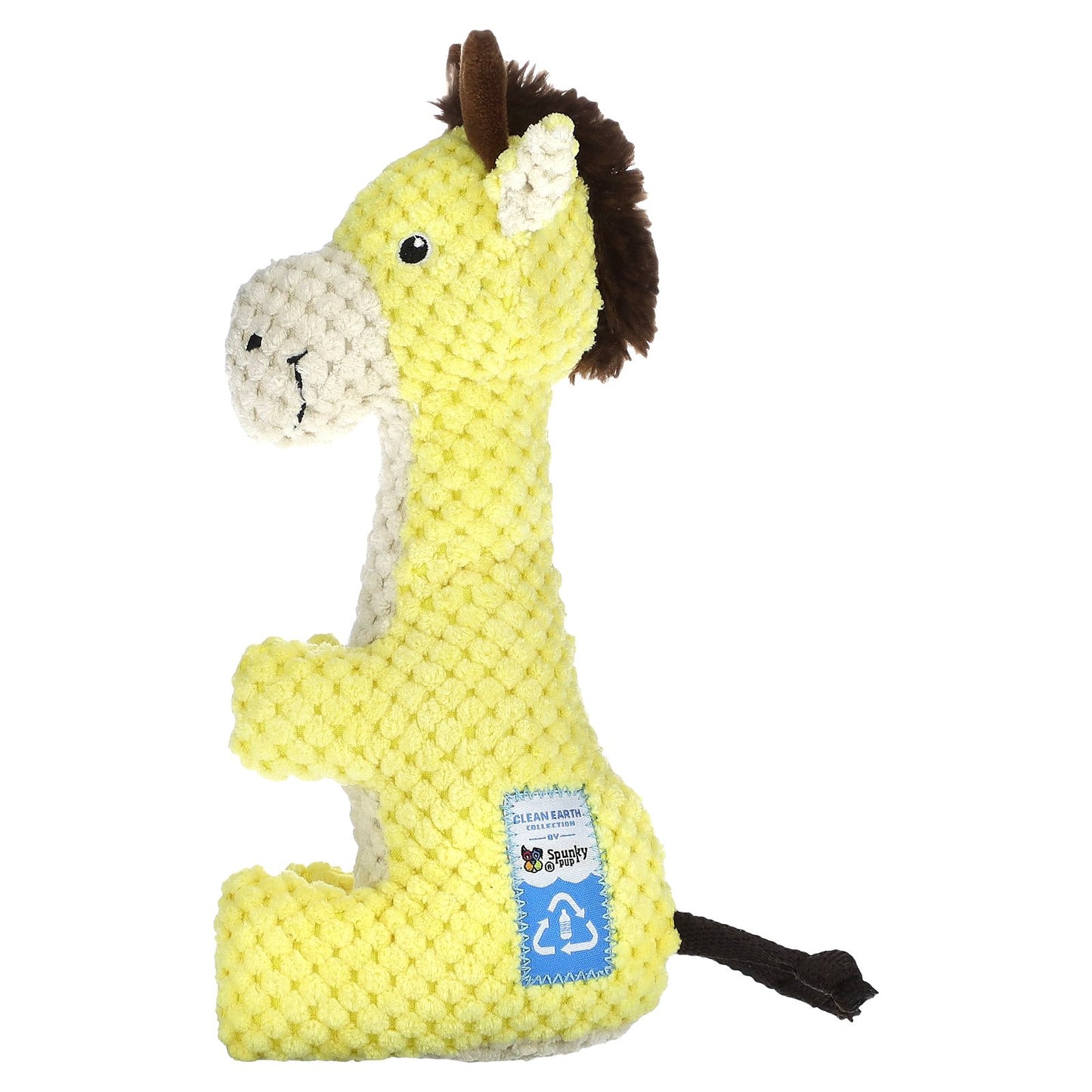 Spunky Pup, Clean Earth Plush, Giraffe, 1 Toy