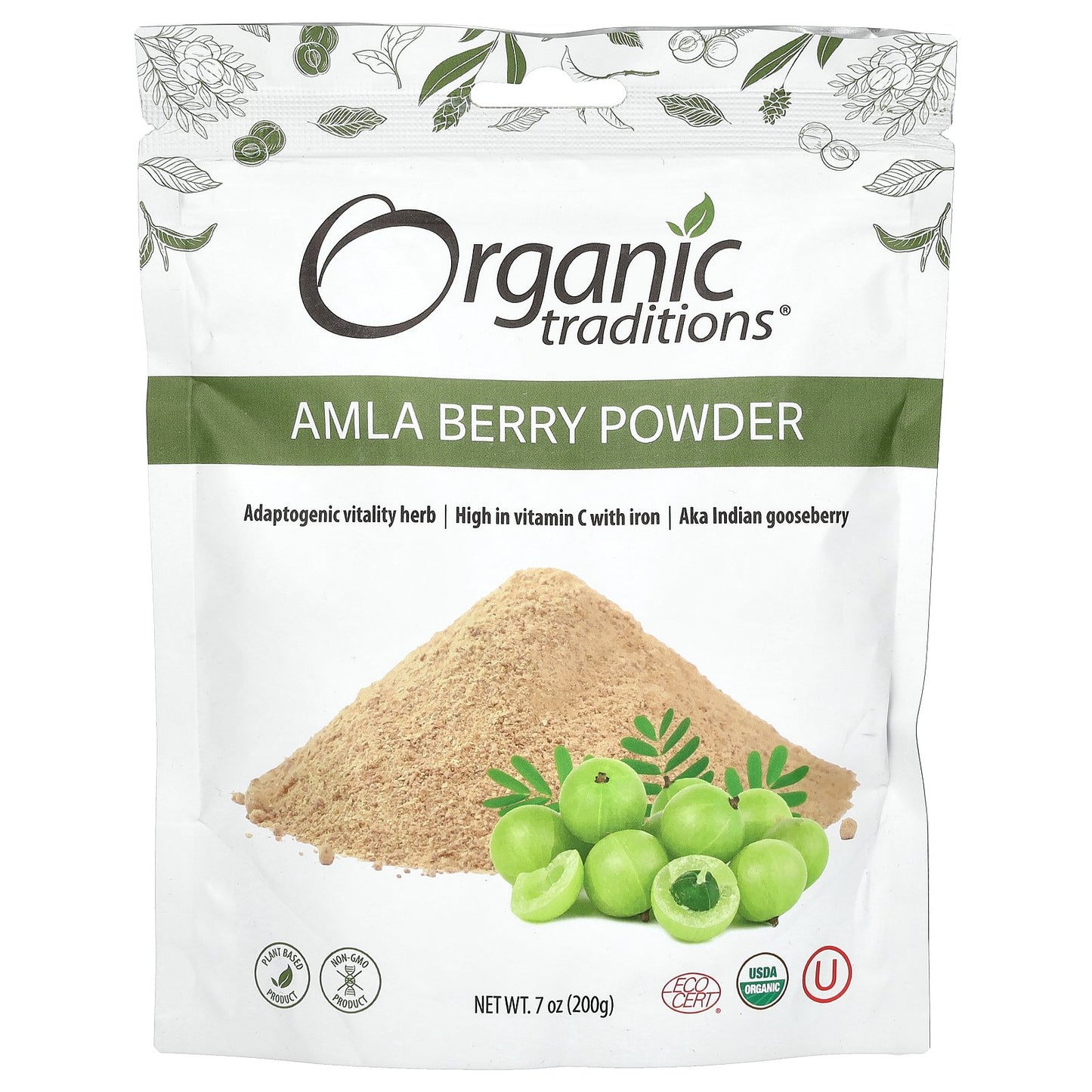 Organic Traditions, Amla Berry Powder, 7 oz (200 g)