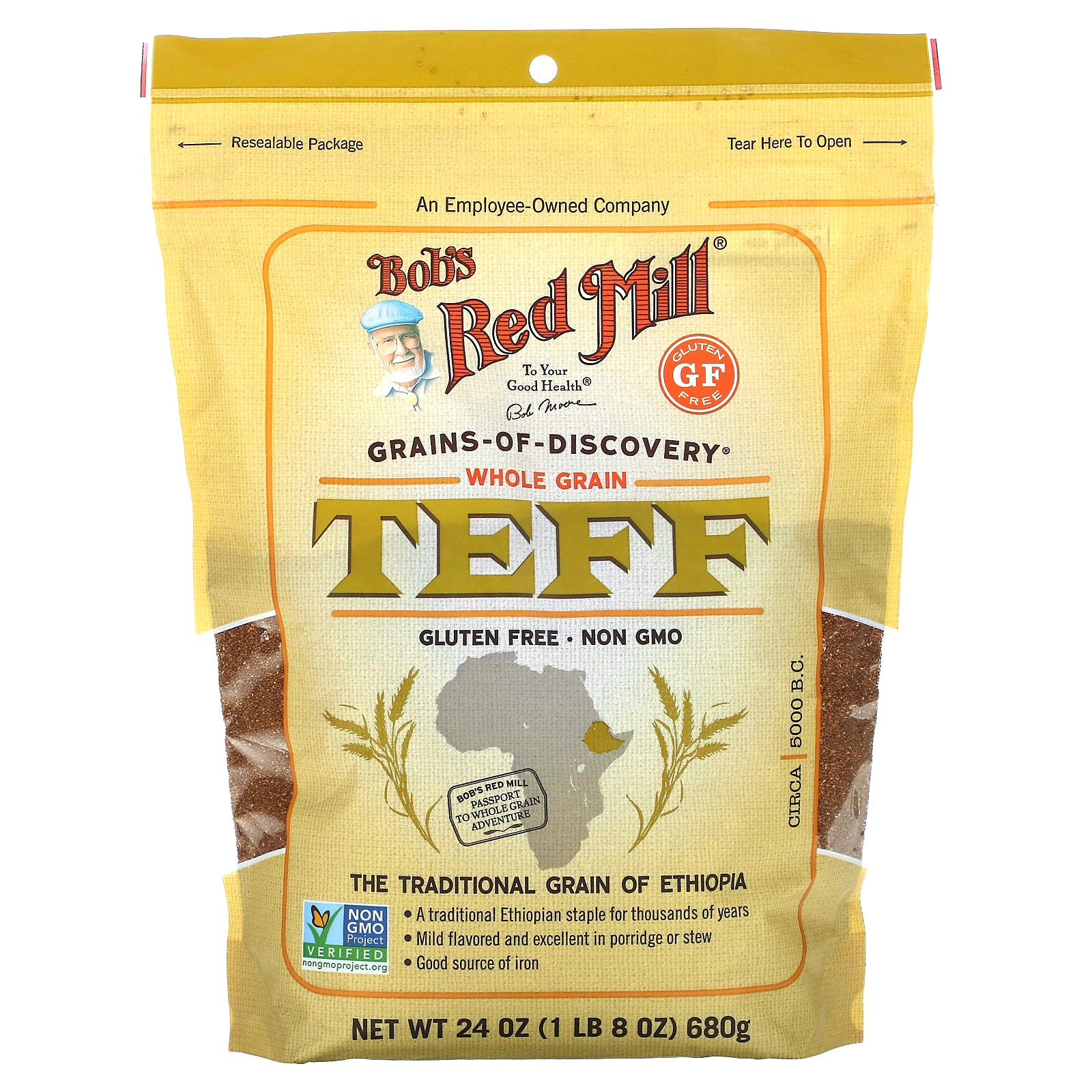 Bob's Red Mill, Teff, Whole Grain, 24 oz (680 g)