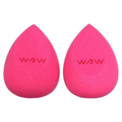 wet n wild, Makeup Sponge, Double Tap, Pink, 2 Pack