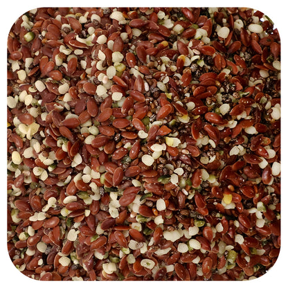 California Gold Nutrition, Organic 3-Seed Blend, Plant-based Omegas, with Ancient Seeds of Chia, Hemp and Flax, 12 oz (340 g)