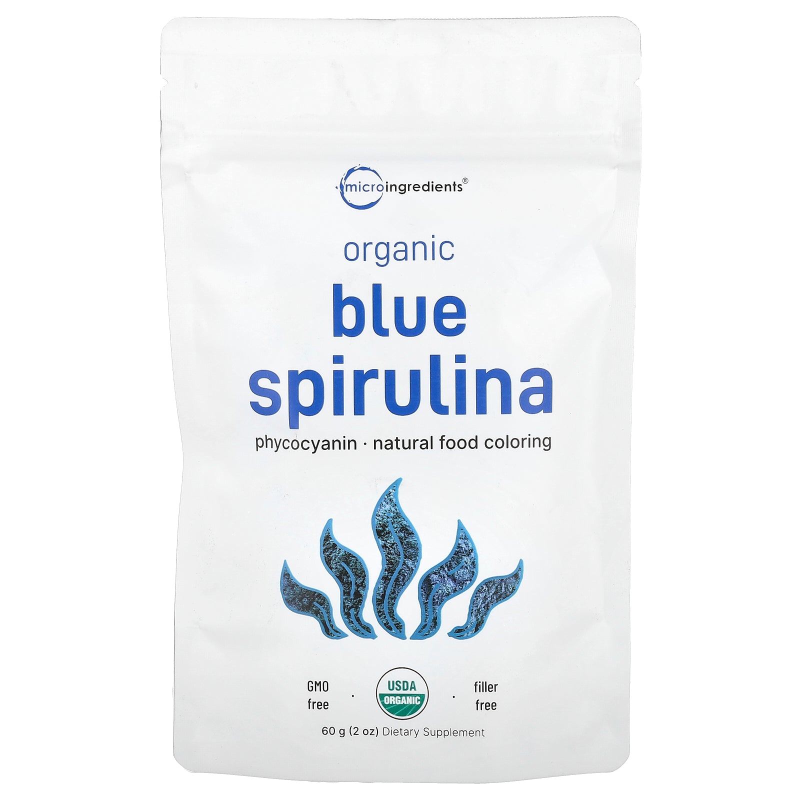 Micro Ingredients, Organic Blue Spirulina, 2 oz (60 g)