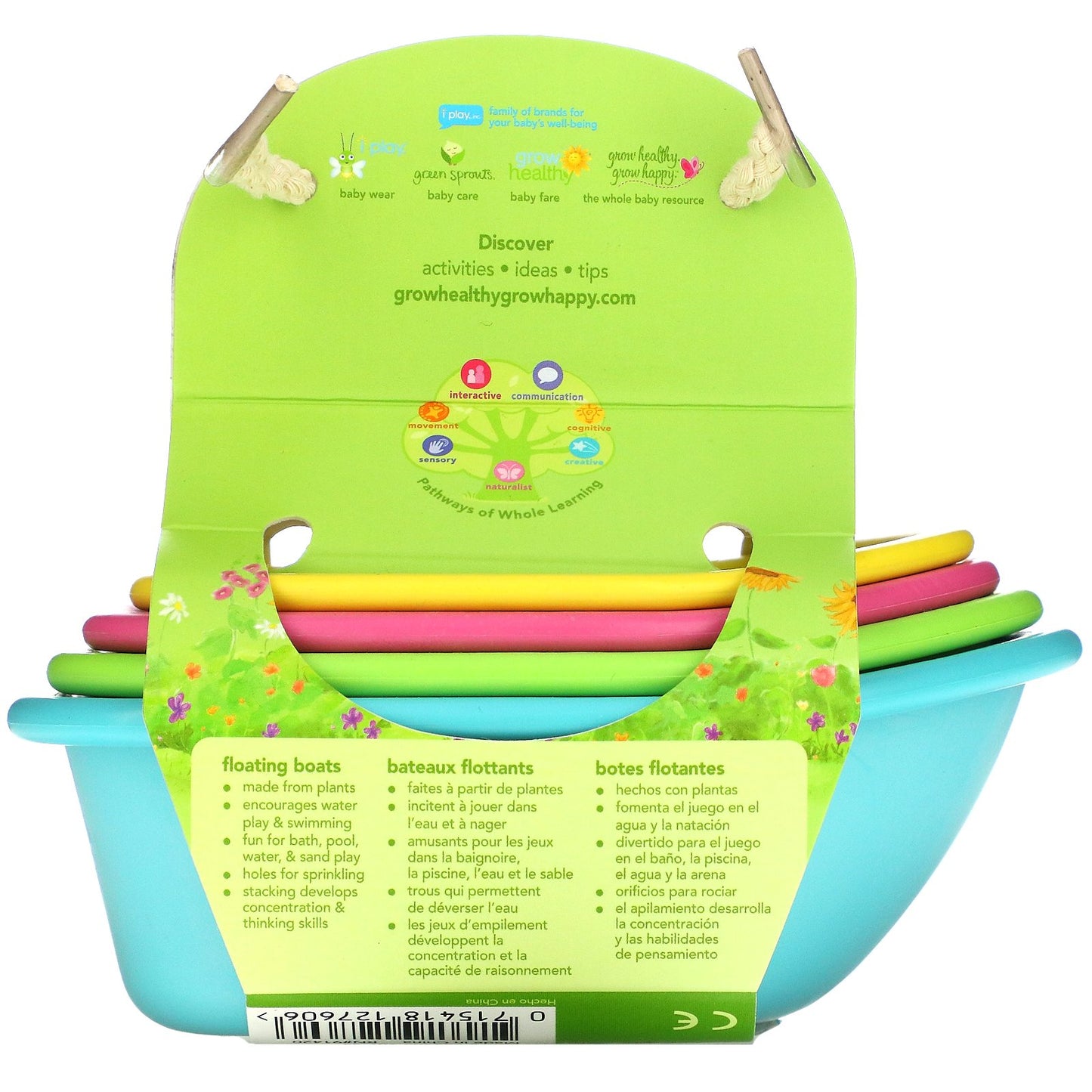 Green Sprouts, Sprout Ware Floating Boats,  6+ Months, Multicolor, 4 Count