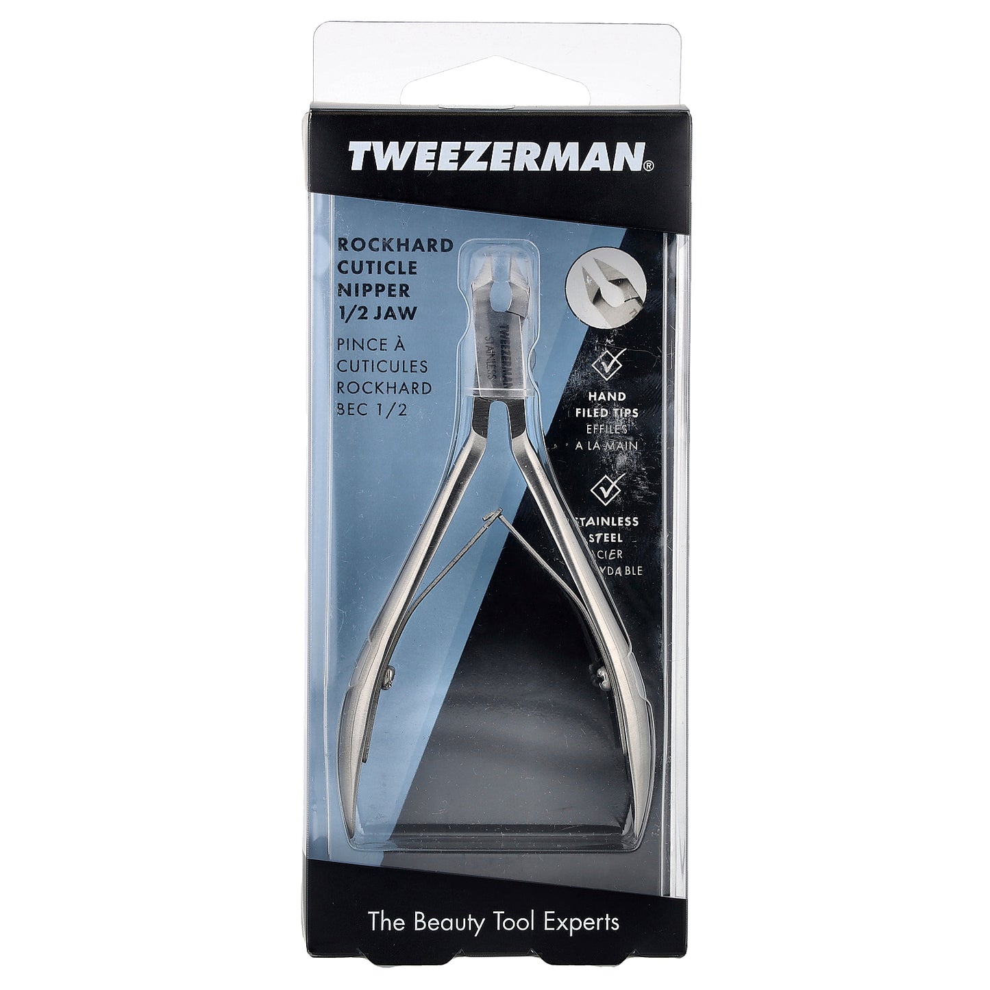 Tweezerman, Rockhard Cuticle Nipper 1/2 Jaw, 1 Count