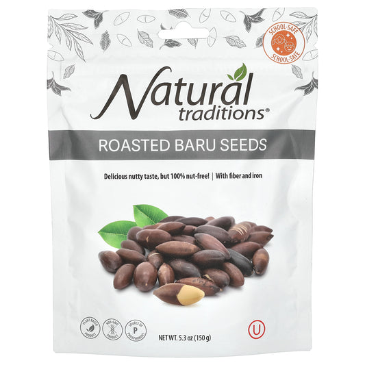 Organic Traditions, Roasted Baru Seeds,  5.3 oz (150 g)