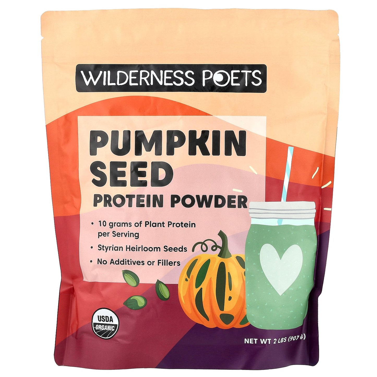 Wilderness Poets, Organic Pumpkin Seed Protein Powder, 2 lbs (907 g)