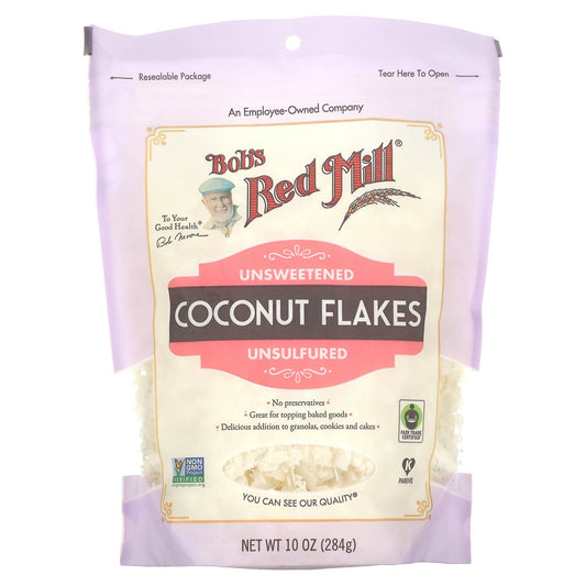 Bob's Red Mill, Coconut Flakes, Unsweetened, Unsulfured, 10 oz (284 g)