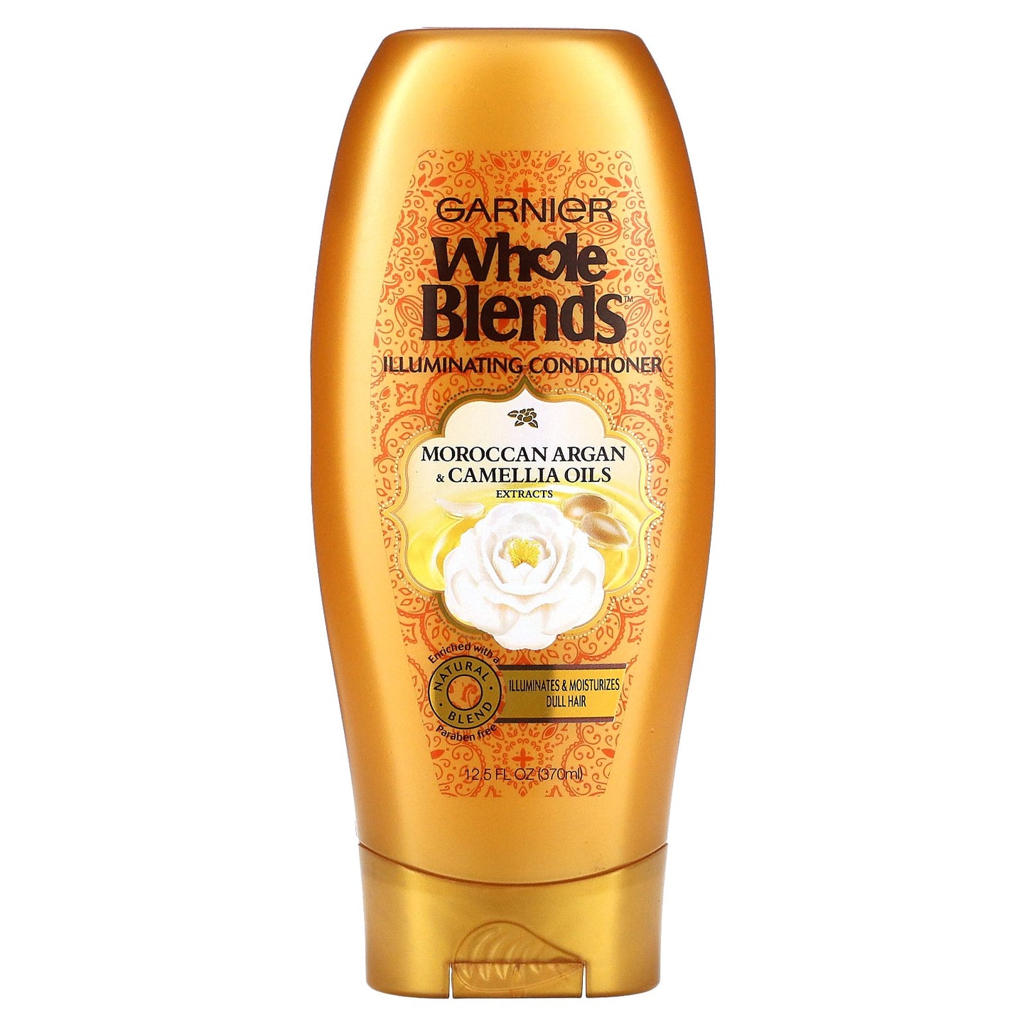 Garnier, Whole Blends, Illuminating Conditioner, Moroccan Argan & Camellia Oils Extracts, 12.5 fl oz (370 ml)