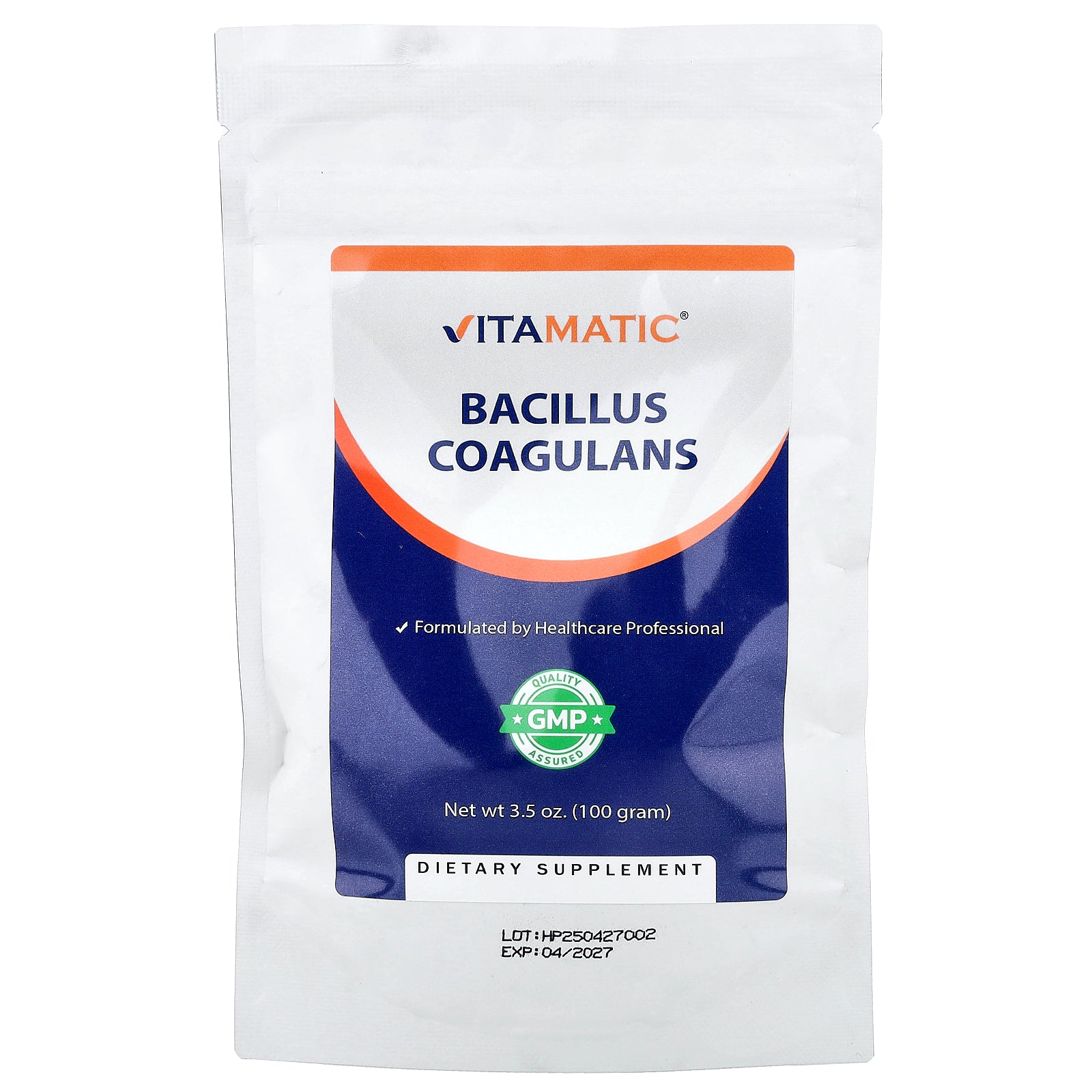 Vitamatic, Bacillus Coagulans, 3.5 oz (100 g)