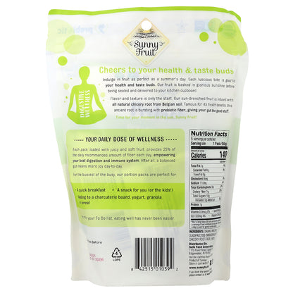 Sunny Fruit, Organic Dried Figs With Added Prebiotics, 5 Packs, 1.76 oz (50 g) Each