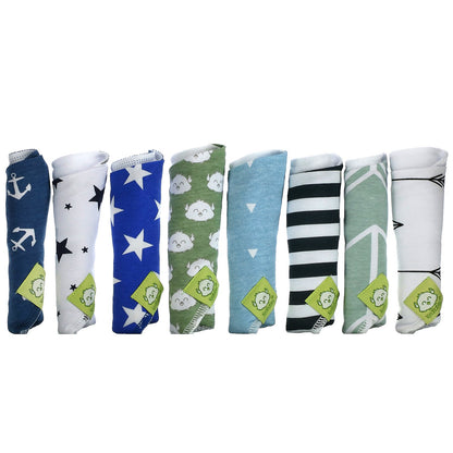 KeaBabies, Bandana Bibs, 0-36 Months, Adventurer, 8 Pack