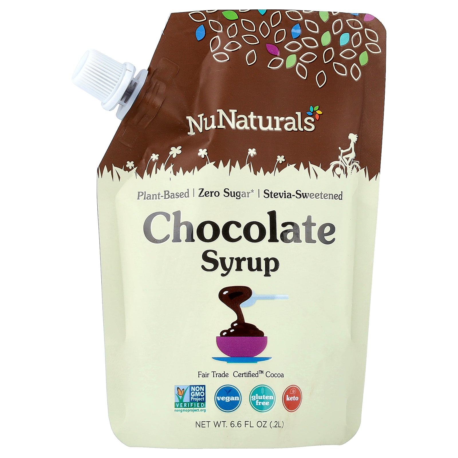 NuNaturals, Chocolate Syrup, 6.6 fl oz (0.2 L)