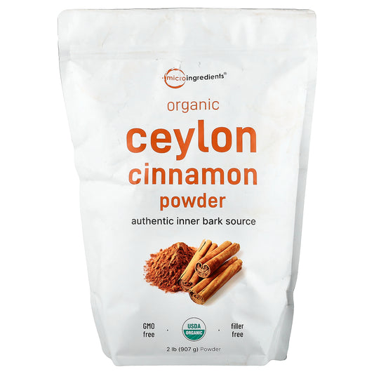 Micro Ingredients, Organic Ceylon Cinnamon Powder, 2 lb (907 g)