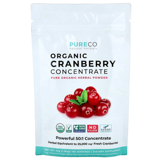 Pure Co., Organic Cranberry Concentrate, 1.76 oz (50 g)