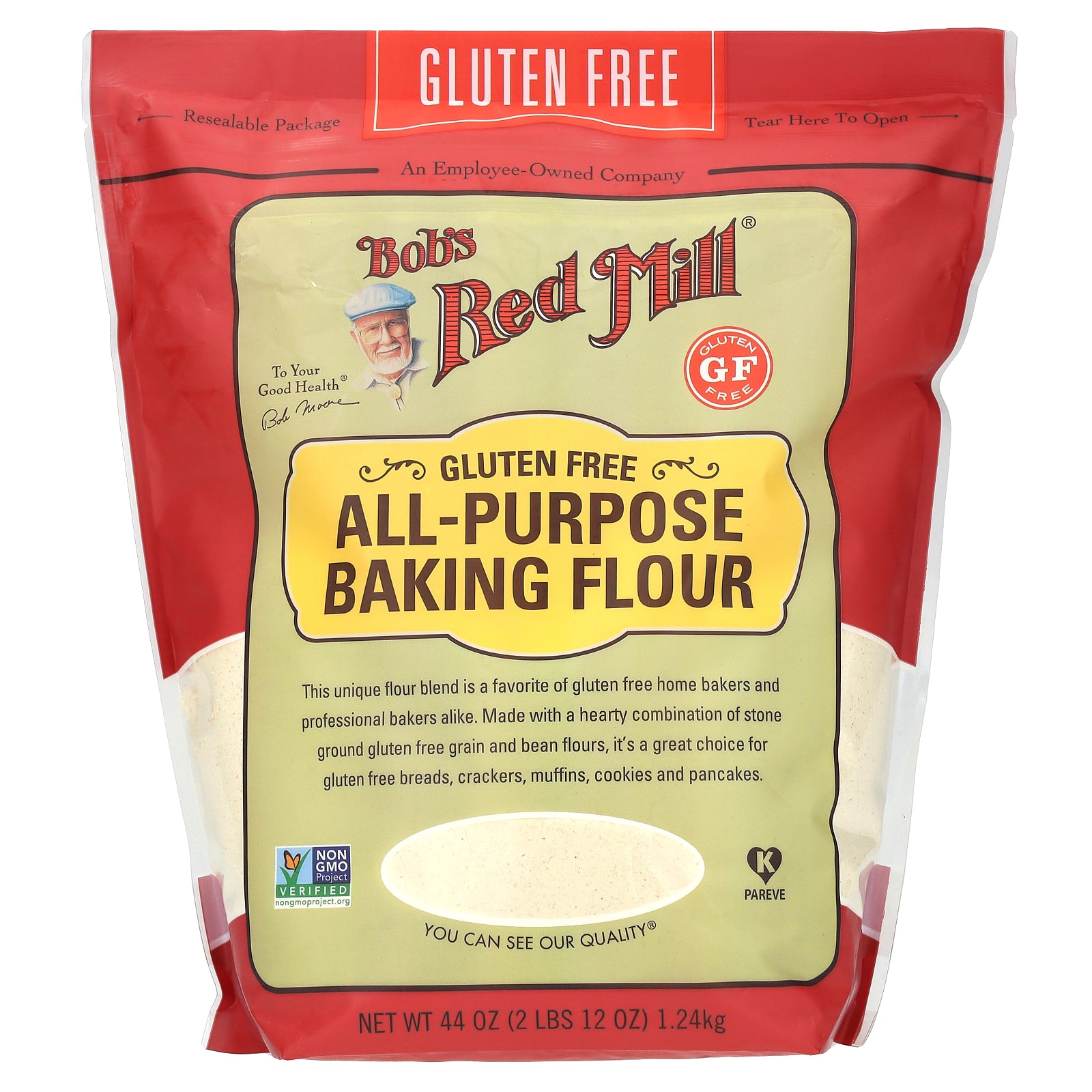 Bob's Red Mill, All Purpose Baking Flour, Gluten Free,  44 oz (1.24 kg)
