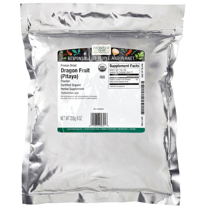 Frontier Co-op, Organic Freeze-Dried Dragon Fruit (Pitaya) Powder, 8 oz (226 g)