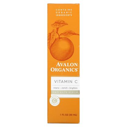 Avalon Organics, Vitamin C, Radiance Serum , 1 fl oz (30 ml)