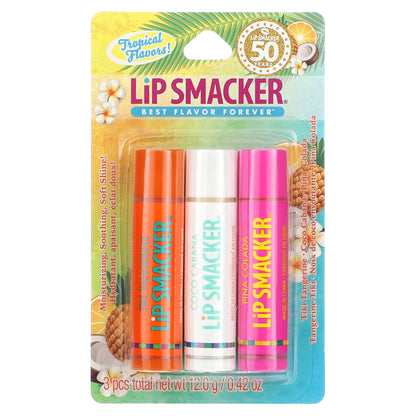 Lip Smacker, Lip Balm, Tropical, 3 Pack, 0.14 oz (4 g) Each