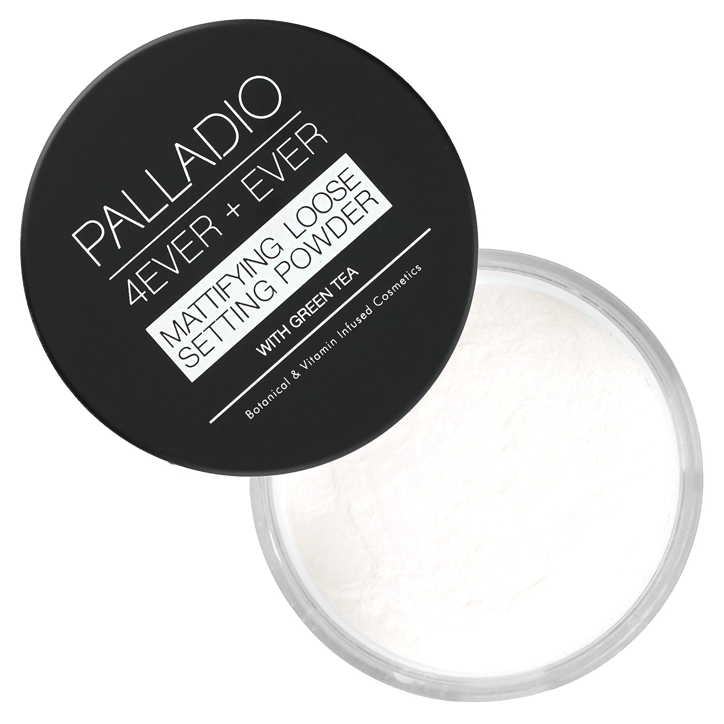 Palladio, 4Ever + Ever, Mattifying Loose Setting Powder with Green Tea, Translucent, 0.21 oz (6 g)