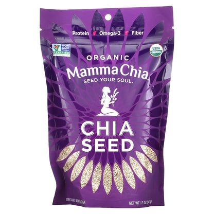 Mamma Chia, Organic White Chia Seed, 12 oz (340 g)