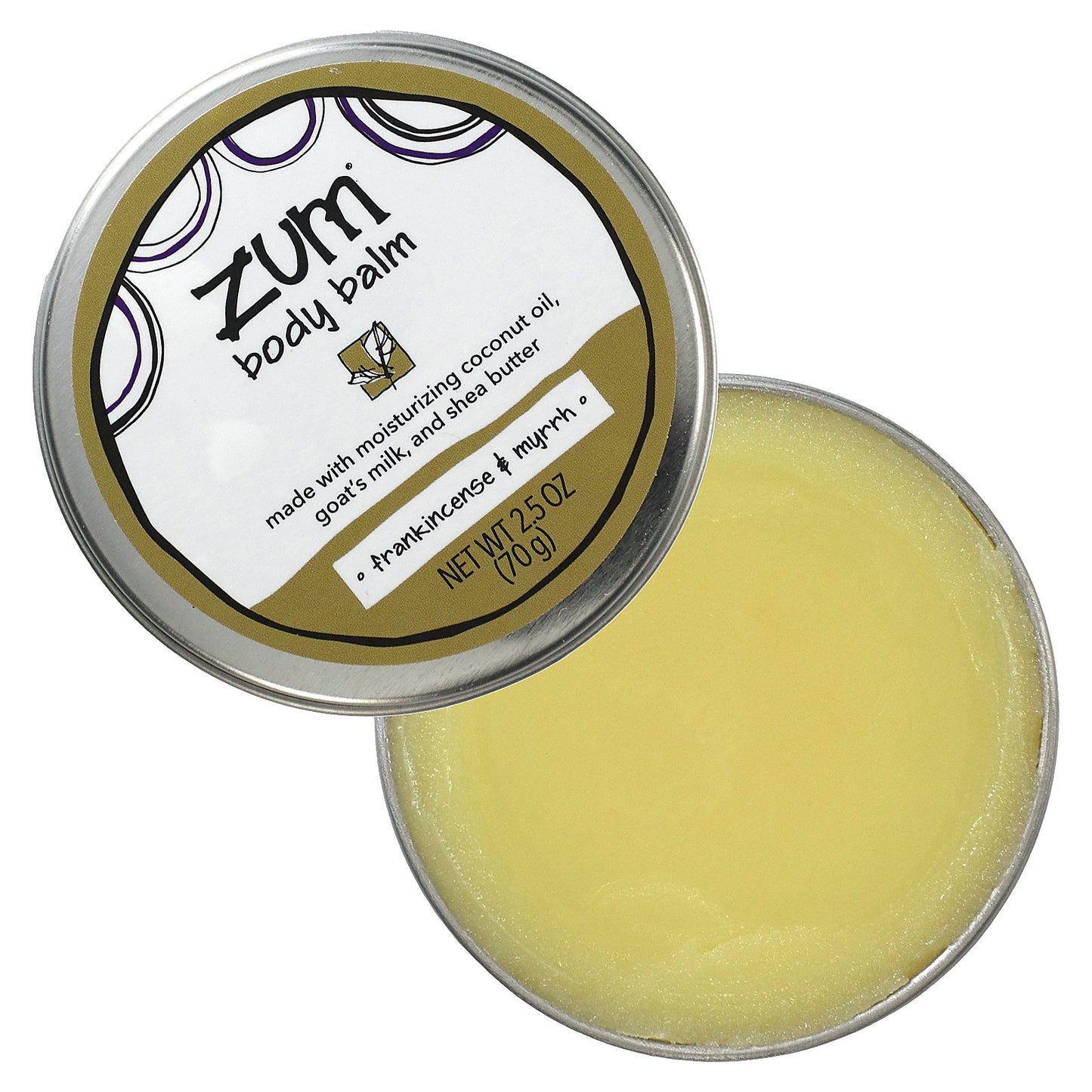 ZUM, Body Balm, Frankincense & Myrrh, 2.5 oz (70 g)