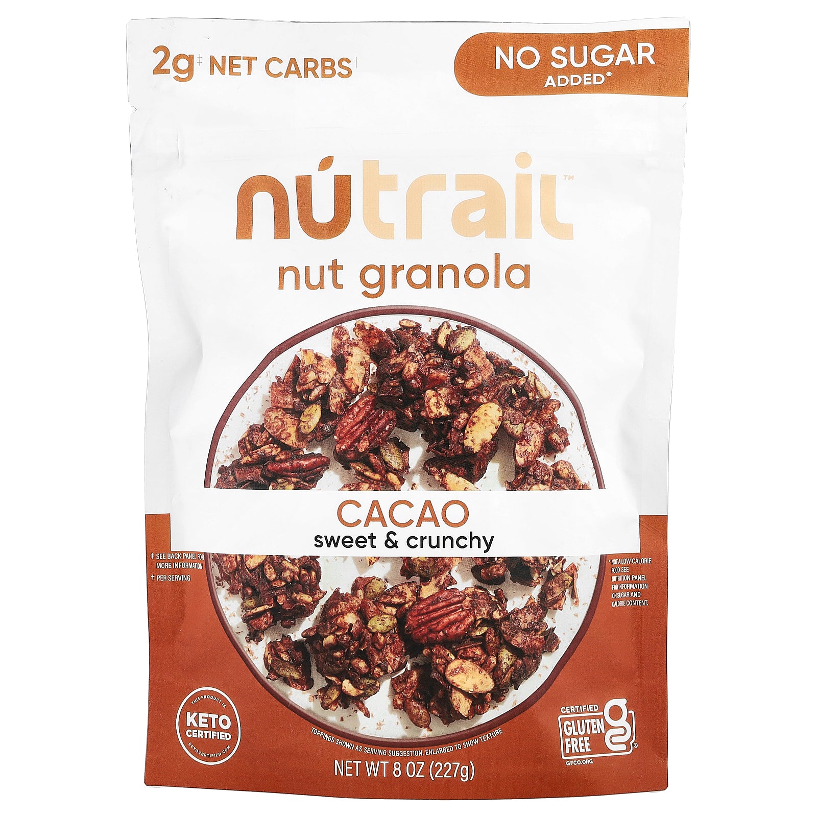 NuTrail, Nut Granola, Cacao, 8 oz (227 g)