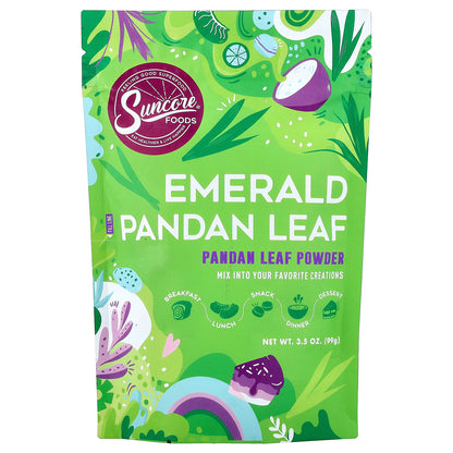 Suncore Foods, Emerald Pandan Leaf Powder, 3.5 oz (99 g)