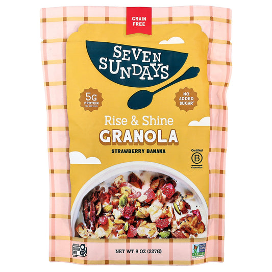 Seven Sundays, Rise & Shine Granola, Strawberry Banana, 8 oz (227 g)