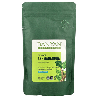 Banyan Botanicals, Ashwagandha Powder, 1/2 lb (227 g)