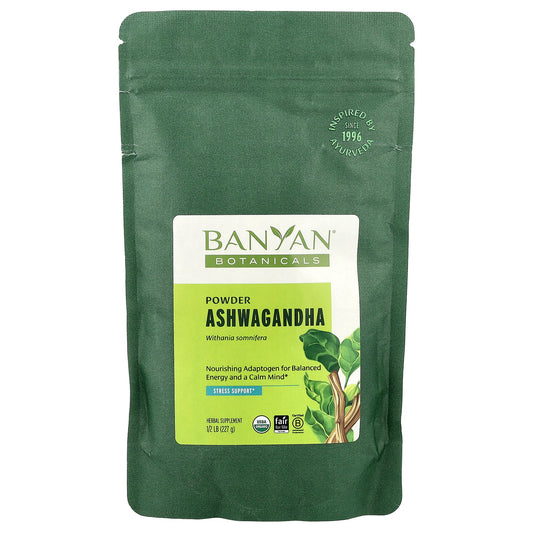 Banyan Botanicals, Ashwagandha Powder, 1/2 lb (227 g)