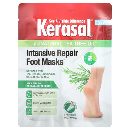 Kerasal, Intensive Repair Foot Masks, 2 Foot Masks