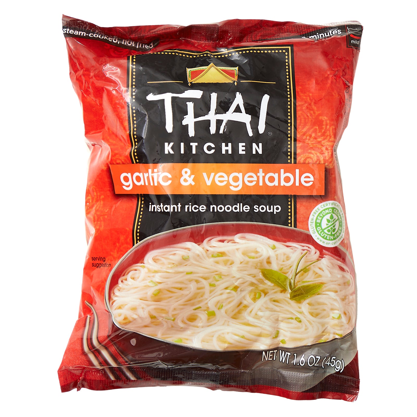 Thai Kitchen, Instant Rice Noodle Soup, Garlic & Vegetable, 1.6 oz (45 g)