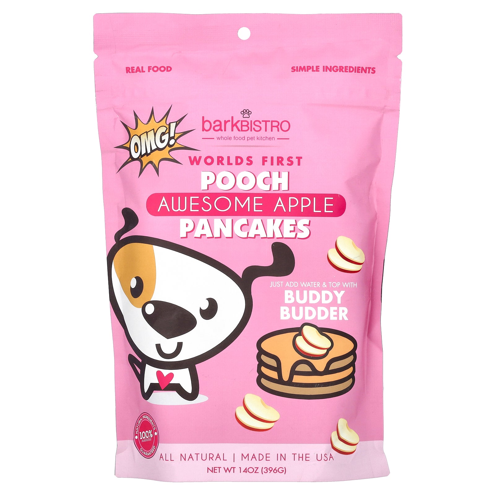 Bark Bistro, Worlds First Pooch Pancakes, Awesome Apple, 14 oz (396 g)