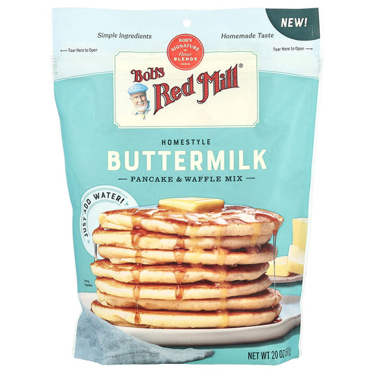 Bob's Red Mill, Homestyle Buttermilk Pancake & Waffle Mix, 20 oz (567 g)