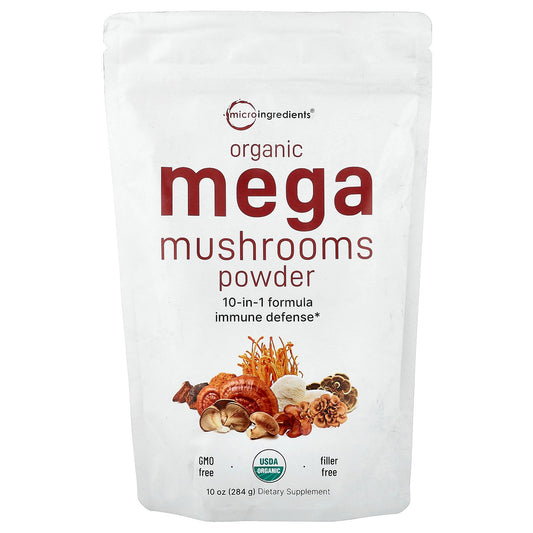 Micro Ingredients, Organic Mega Mushrooms Powder, 10 oz (284 g)