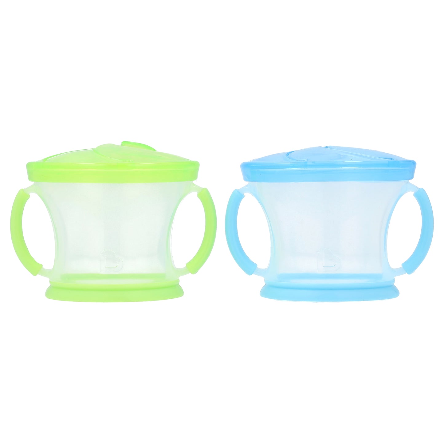 Munchkin, Snack Catcher™, Snack Dispensers, 12 Months+, Light Green & Light Blue, 2 Count