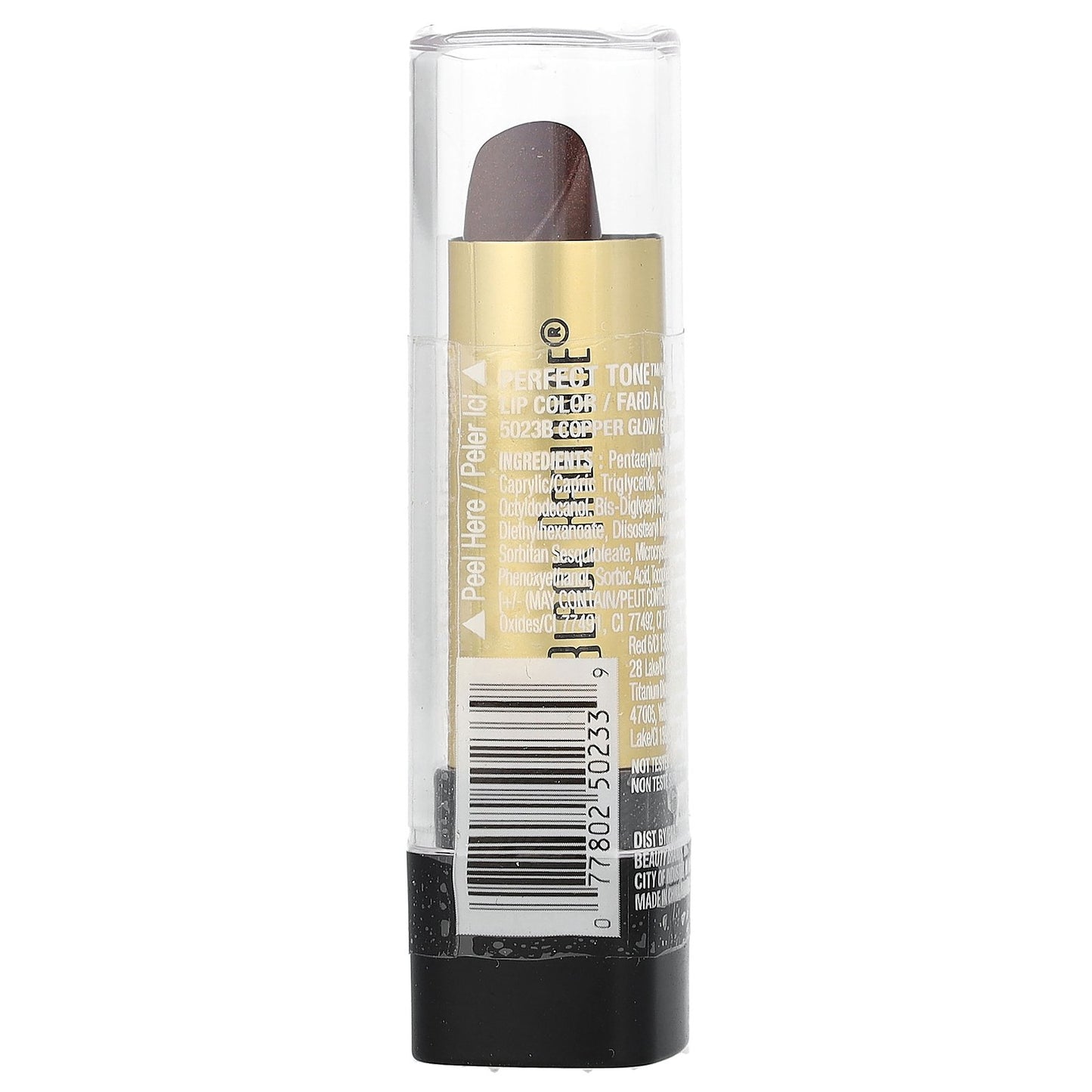 Black Radiance, Perfect Tone Lip Color, 5023B Copper Glow , 0.13 oz (3.6 g)